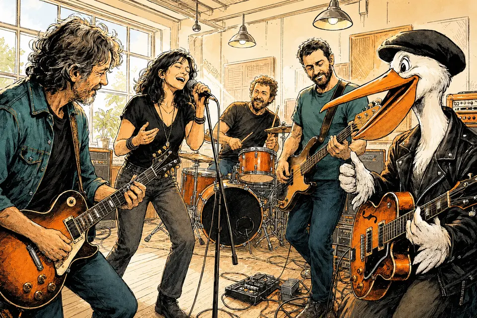 Des musiciens répètent avec le Collectif du Son