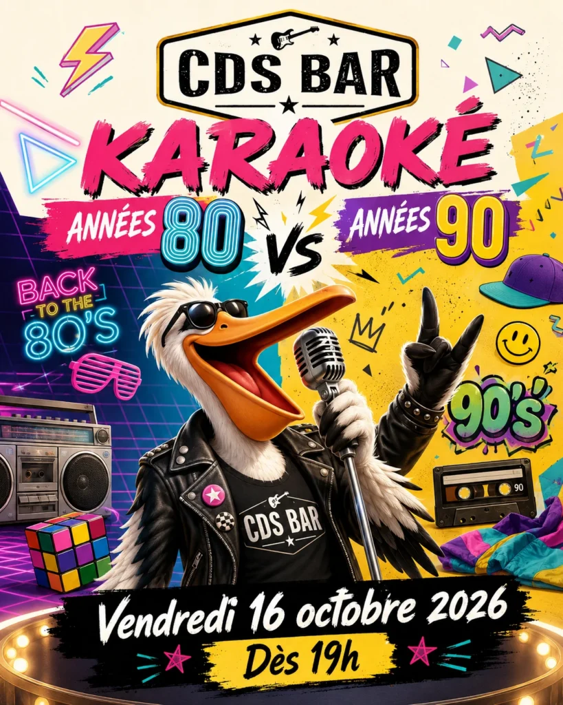 Karaoké – Années 80 VS Années 90 – CDS BAR