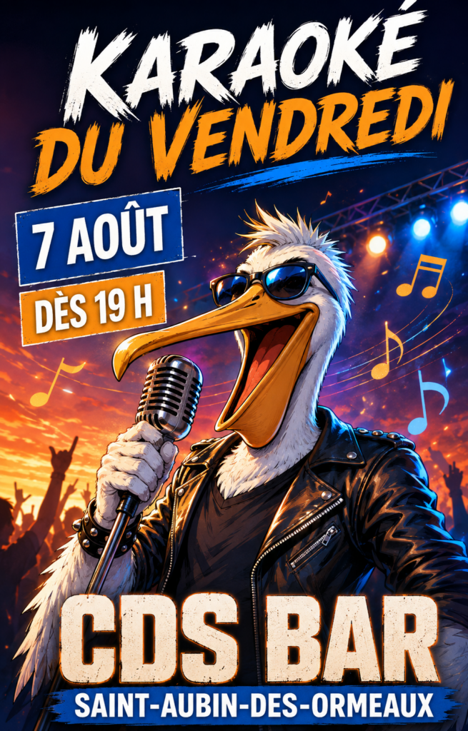 Karaoké du vendredi 7 août 2026 dès 19 h au CDS BAR